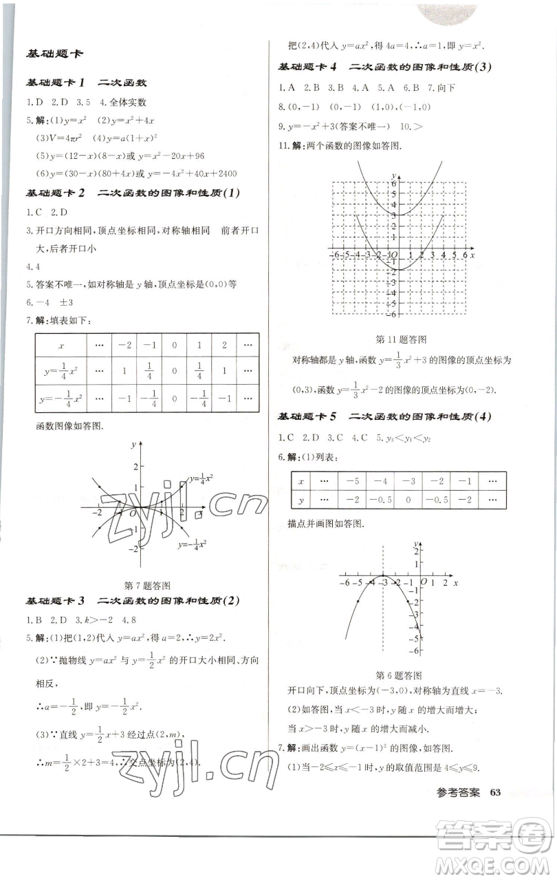 龍門書局2023啟東中學作業(yè)本九年級下冊數(shù)學江蘇版徐州專版參考答案