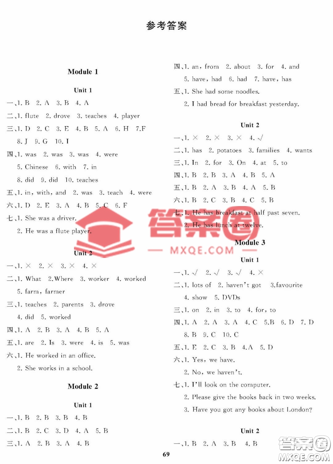 大連理工大學(xué)出版社2023學(xué)案一年級起點五年級英語下冊外研版答案