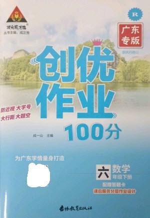 吉林教育出版社2023狀元成才路創(chuàng)優(yōu)作業(yè)100分六年級(jí)數(shù)學(xué)下冊(cè)人教版廣東專版參考答案