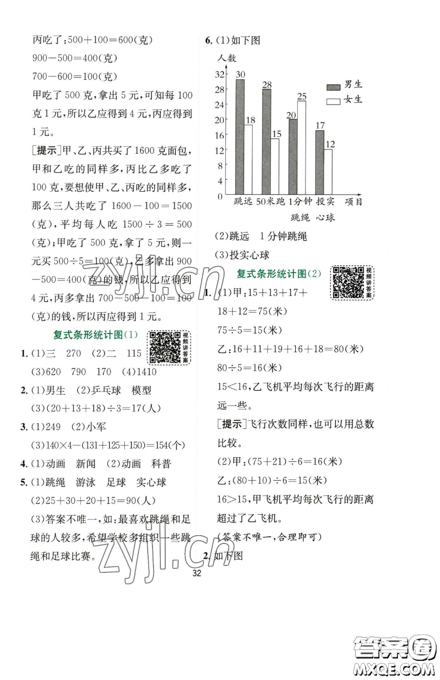 江蘇人民出版社2023實(shí)驗(yàn)班提優(yōu)訓(xùn)練四年級(jí)下冊(cè)數(shù)學(xué)人教版參考答案