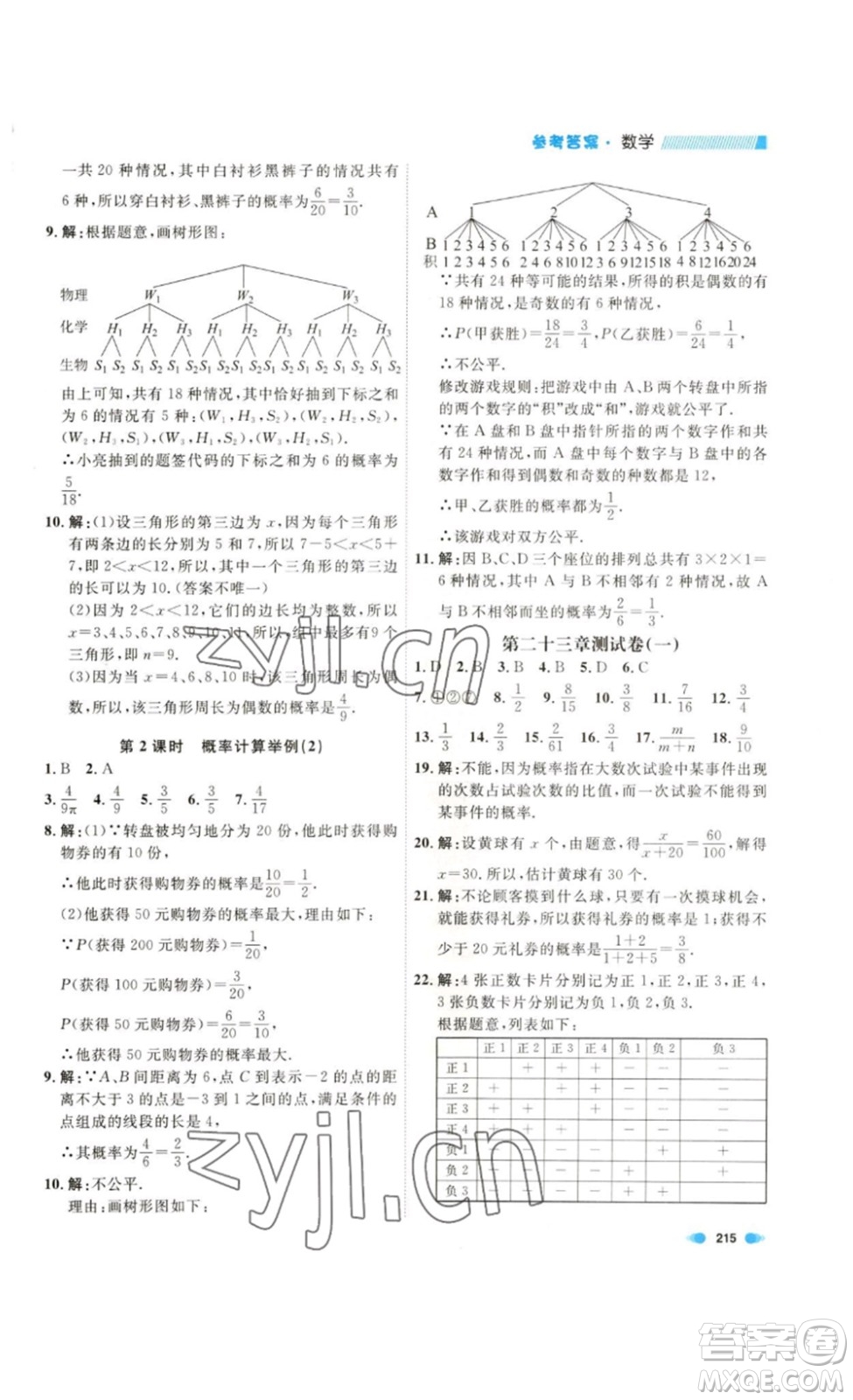 天津人民出版社2023鐘書金牌上海作業(yè)八年級數(shù)學(xué)下冊答案