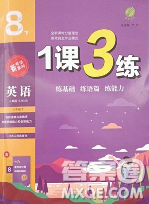 江蘇人民出版社2023春季1課3練單元達(dá)標(biāo)測試八年級(jí)下冊(cè)英語人教版參考答案