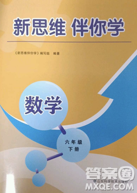 山東科學(xué)技術(shù)出版社2023新思維伴你學(xué)六年級(jí)數(shù)學(xué)下冊(cè)人教版答案