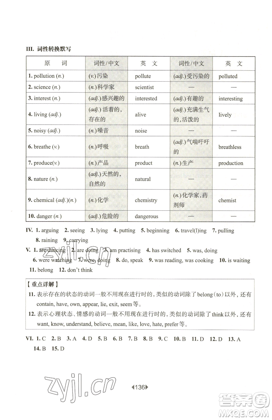 華東師范大學出版社2023華東師大版一課一練八年級下冊英語滬教牛津版五四制增強版參考答案