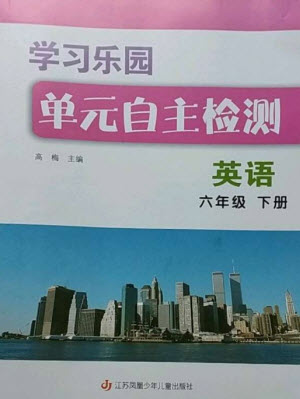 江蘇鳳凰少年兒童出版社2023學(xué)習(xí)樂園單元自主檢測(cè)六年級(jí)英語下冊(cè)譯林版參考答案