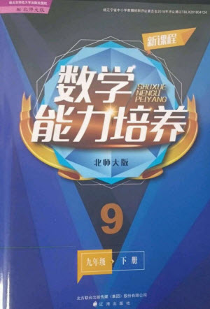 遼海出版社2023新課程數(shù)學(xué)能力培養(yǎng)九年級(jí)下冊(cè)北師大版參考答案