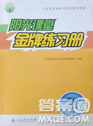 人民教育出版社2023陽光課堂金牌練習(xí)冊七年級下冊英語人教版參考答案