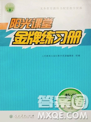 人民教育出版社2023陽光課堂金牌練習(xí)冊六年級下冊數(shù)學(xué)人教版參考答案