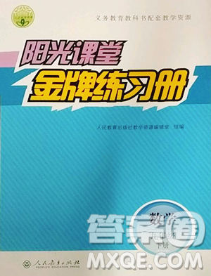 人民教育出版社2023陽光課堂金牌練習(xí)冊(cè)九年級(jí)下冊(cè)數(shù)學(xué)人教版參考答案