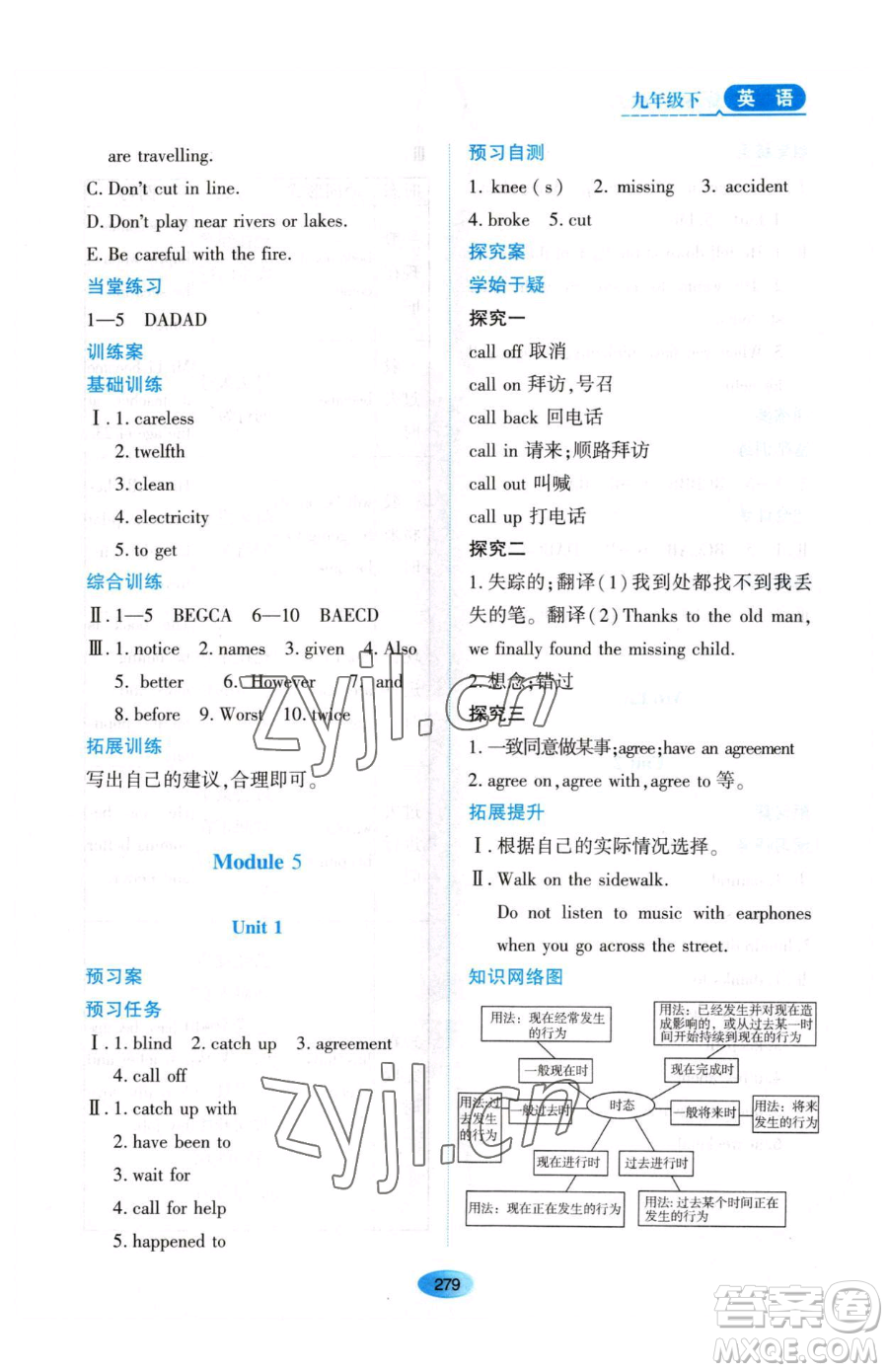 黑龍江教育出版社2023資源與評(píng)價(jià)九年級(jí)下冊(cè)英語外研版參考答案