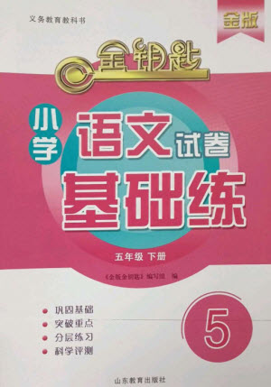 山東教育出版社2023金鑰匙小學(xué)語文試卷基礎(chǔ)練五年級(jí)下冊(cè)人教版參考答案