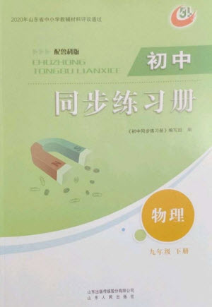 山東人民出版社2023初中同步練習(xí)冊(cè)九年級(jí)物理下冊(cè)魯科版五四制參考答案