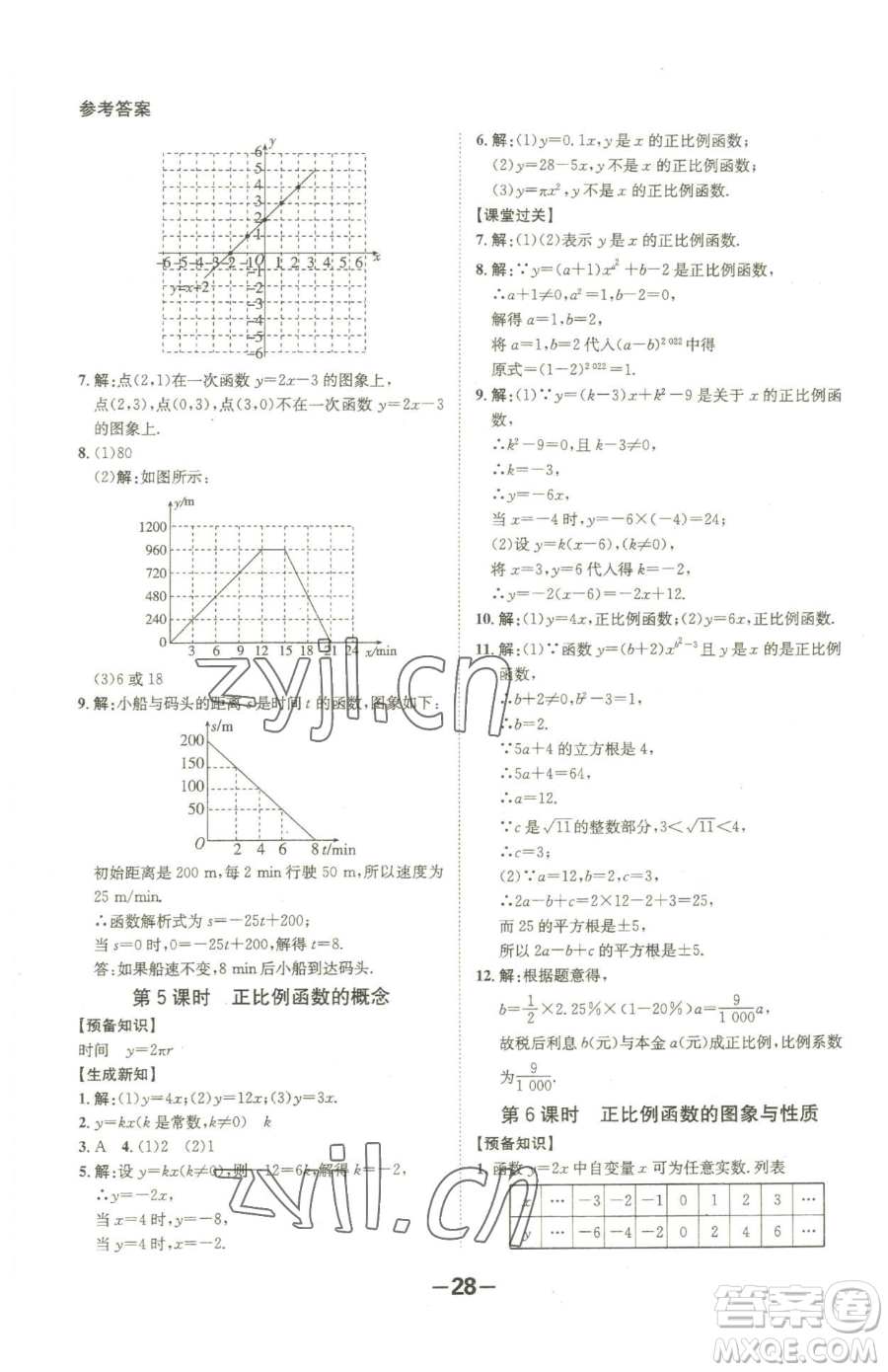 延邊大學出版社2023全程突破八年級下冊數(shù)學人教版參考答案