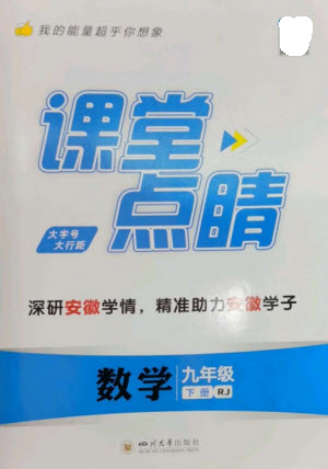 四川大學(xué)出版社2023課堂點睛九年級數(shù)學(xué)下冊人教版安徽專版參考答案