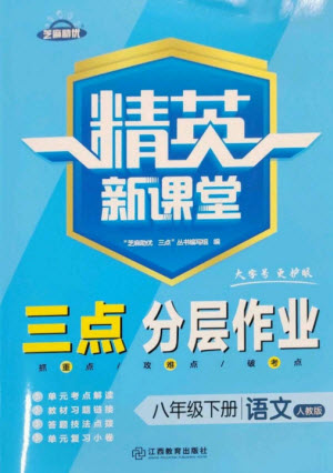 江西教育出版社2023精英新課堂三點分層作業(yè)八年級語文下冊人教版參考答案