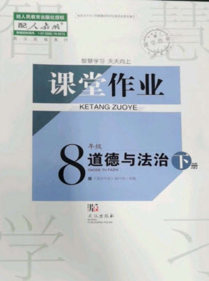 武漢出版社2023智慧學習天天向上課堂作業(yè)八年級道德與法治下冊人教版參考答案