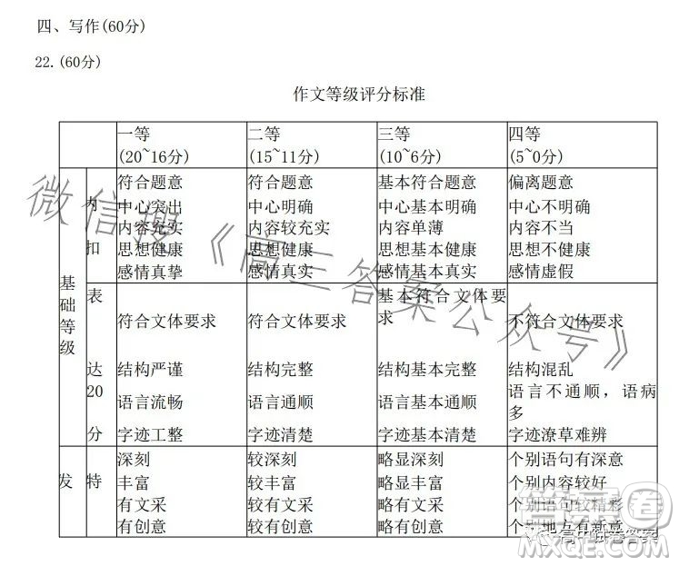 成都市2020級(jí)高中畢業(yè)班第三次診斷性檢測(cè)語(yǔ)文試卷答案