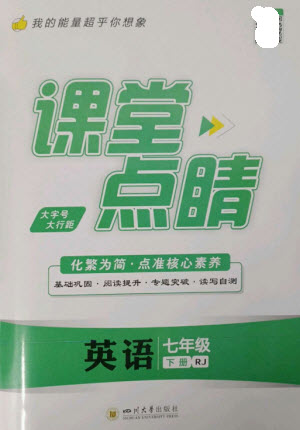 四川大學(xué)出版社2023課堂點(diǎn)睛七年級(jí)英語(yǔ)下冊(cè)人教版參考答案