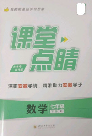 四川大學(xué)出版社2023課堂點睛七年級數(shù)學(xué)下冊人教版安徽專版參考答案