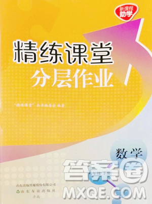 山東友誼出版社2023精練課堂分層作業(yè)八年級(jí)下冊數(shù)學(xué)北師大版參考答案