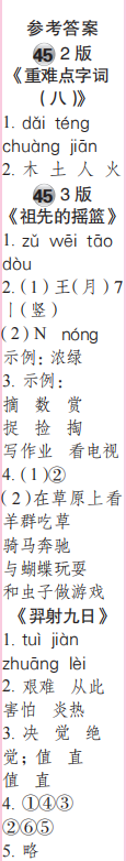 時(shí)代學(xué)習(xí)報(bào)語(yǔ)文周刊二年級(jí)2022-2023學(xué)年第43-46期答案