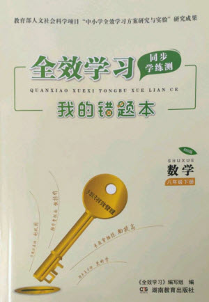 湖南教育出版社2023全效學習同步學練測八年級數(shù)學下冊北師大版參考答案