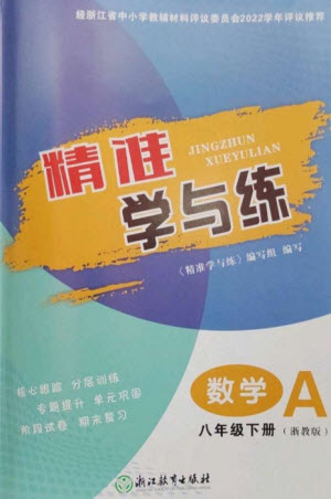 浙江教育出版社2023精準(zhǔn)學(xué)與練八年級(jí)數(shù)學(xué)下冊浙教版參考答案