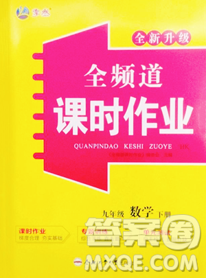 合肥工業(yè)大學出版社2023全頻道課時作業(yè)九年級下冊數(shù)學滬科版參考答案