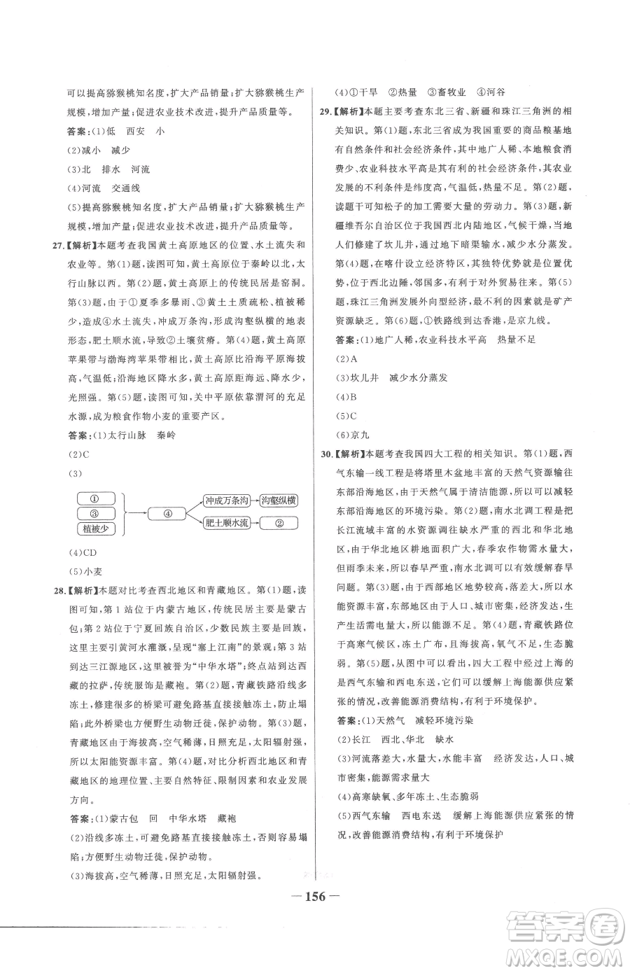 河北少年兒童出版社2023世紀(jì)金榜金榜學(xué)案八年級下冊地理人教版參考答案