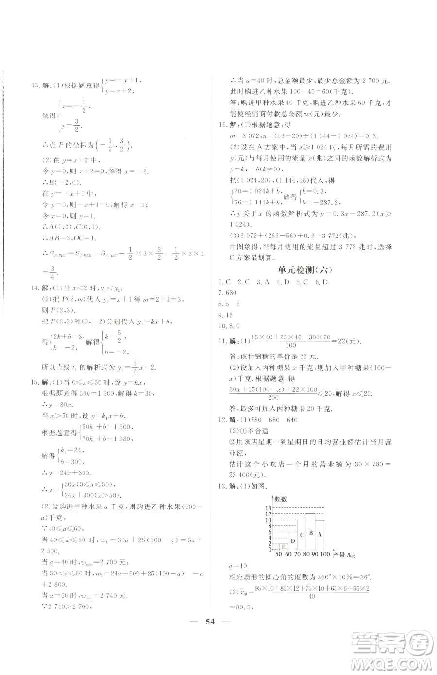 青海人民出版社2023新坐標同步練習八年級下冊數(shù)學人教版青海專用參考答案