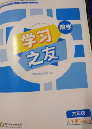 寧夏人民教育出版社2023學(xué)習(xí)之友六年級(jí)數(shù)學(xué)下冊(cè)北師大版參考答案