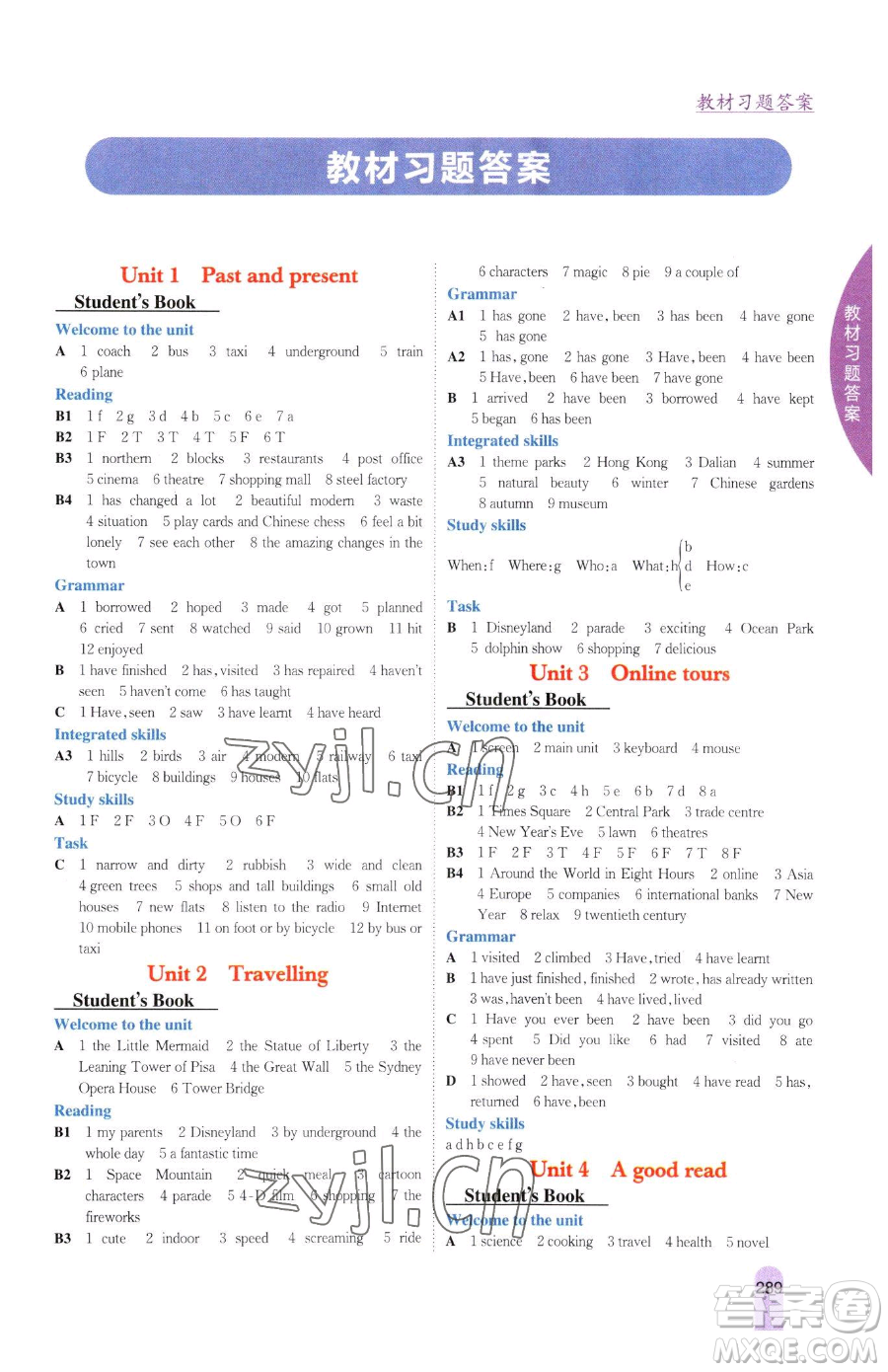 吉林人民出版社2023尖子生學(xué)案八年級(jí)下冊(cè)英語(yǔ)譯林版參考答案