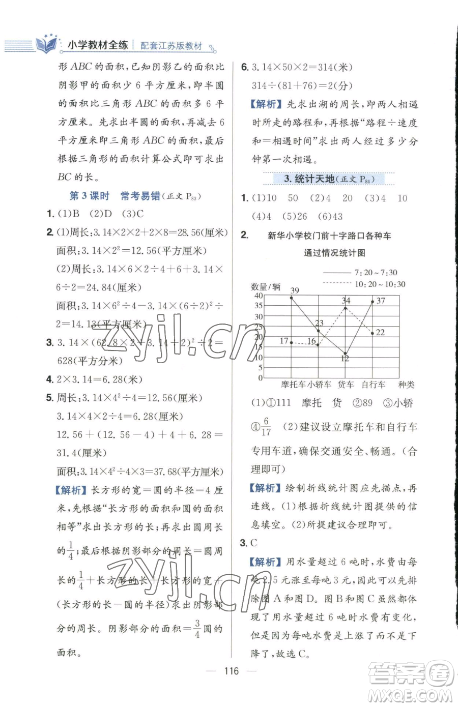 陜西人民教育出版社2023小學教材全練五年級下冊數(shù)學江蘇版參考答案