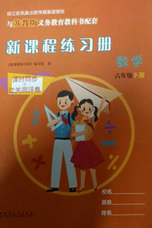 河南大學出版社2023新課程練習冊六年級數(shù)學下冊蘇教版參考答案