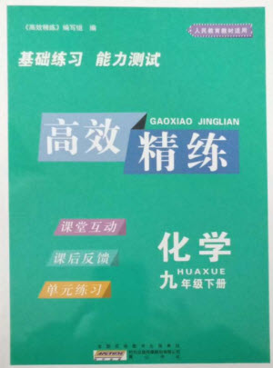 黃山書社2023高效精練九年級化學(xué)下冊人教版參考答案