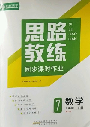 安徽人民出版社2023思路教練同步課時作業(yè)七年級數(shù)學(xué)下冊人教版參考答案