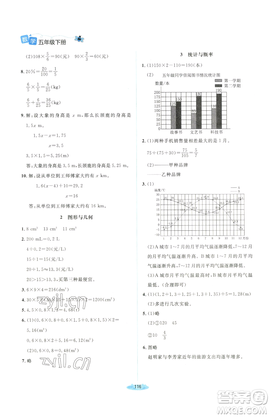 北京師范大學(xué)出版社2023課堂精練五年級(jí)下冊(cè)數(shù)學(xué)北師大版吉林專版參考答案