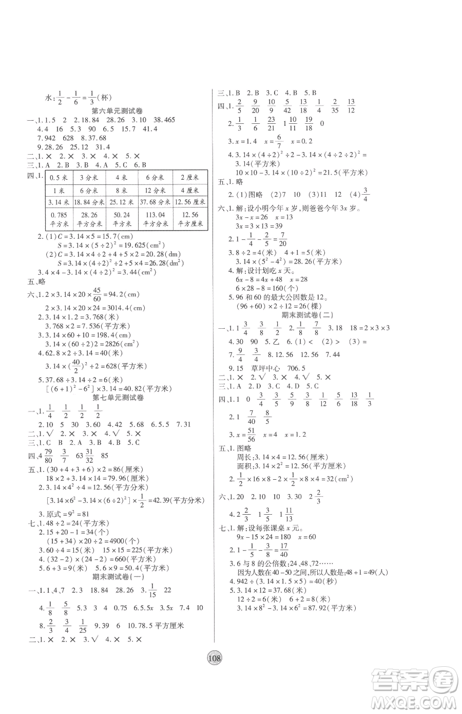 天津科學(xué)技術(shù)出版社2023云頂課堂五年級下冊數(shù)學(xué)蘇教版參考答案