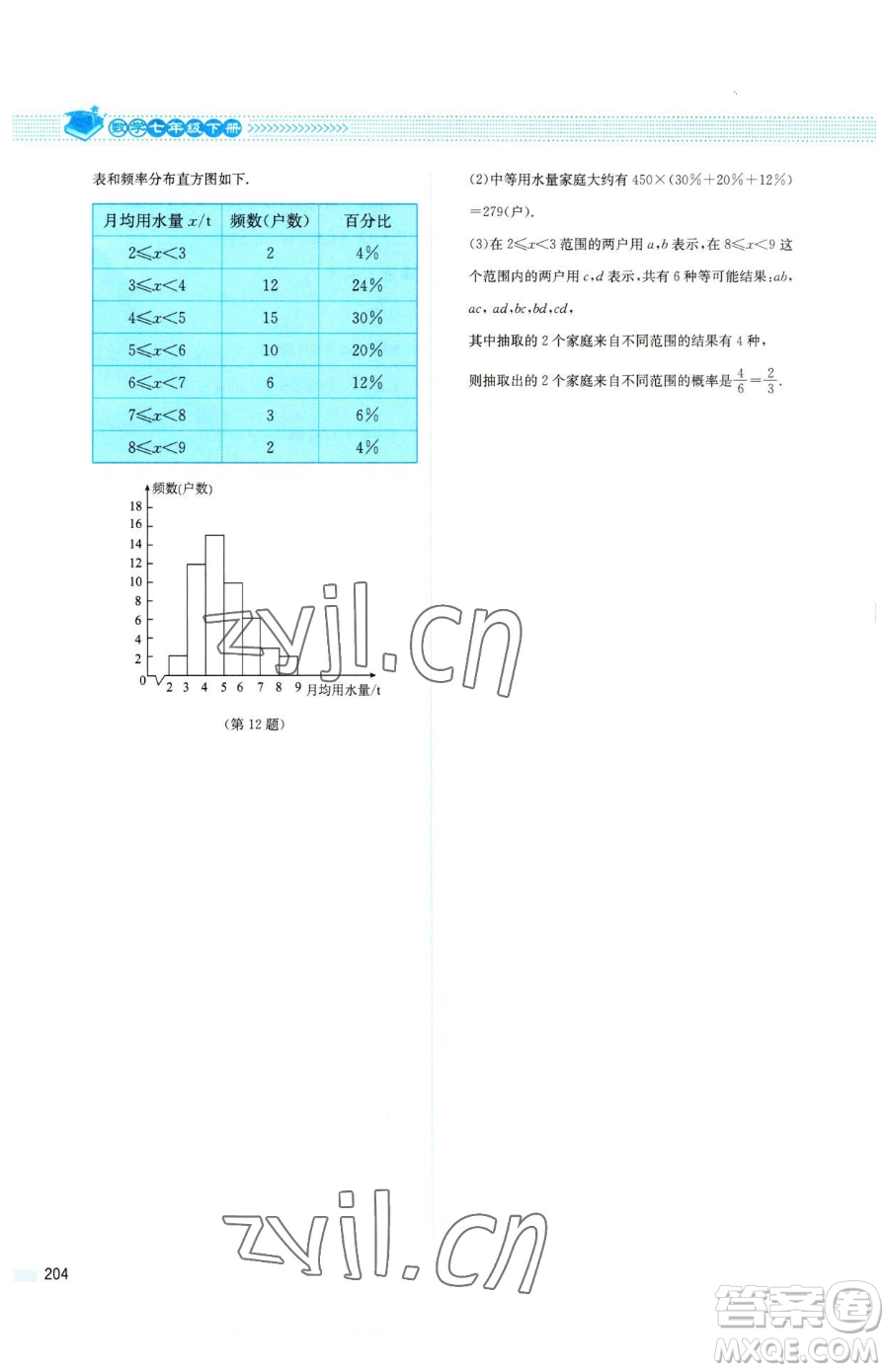 北京師范大學(xué)出版社2023課堂精練七年級(jí)下冊數(shù)學(xué)北師大版四川專版參考答案