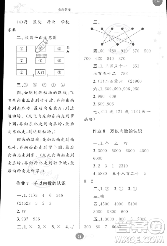 貴州人民出版社2023年暑假作業(yè)二年級(jí)數(shù)學(xué)蘇教版答案