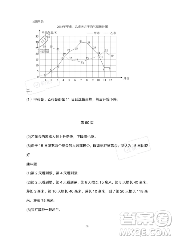 河北少年兒童出版社2023年世超金典暑假樂園五年級(jí)數(shù)學(xué)人教版答案