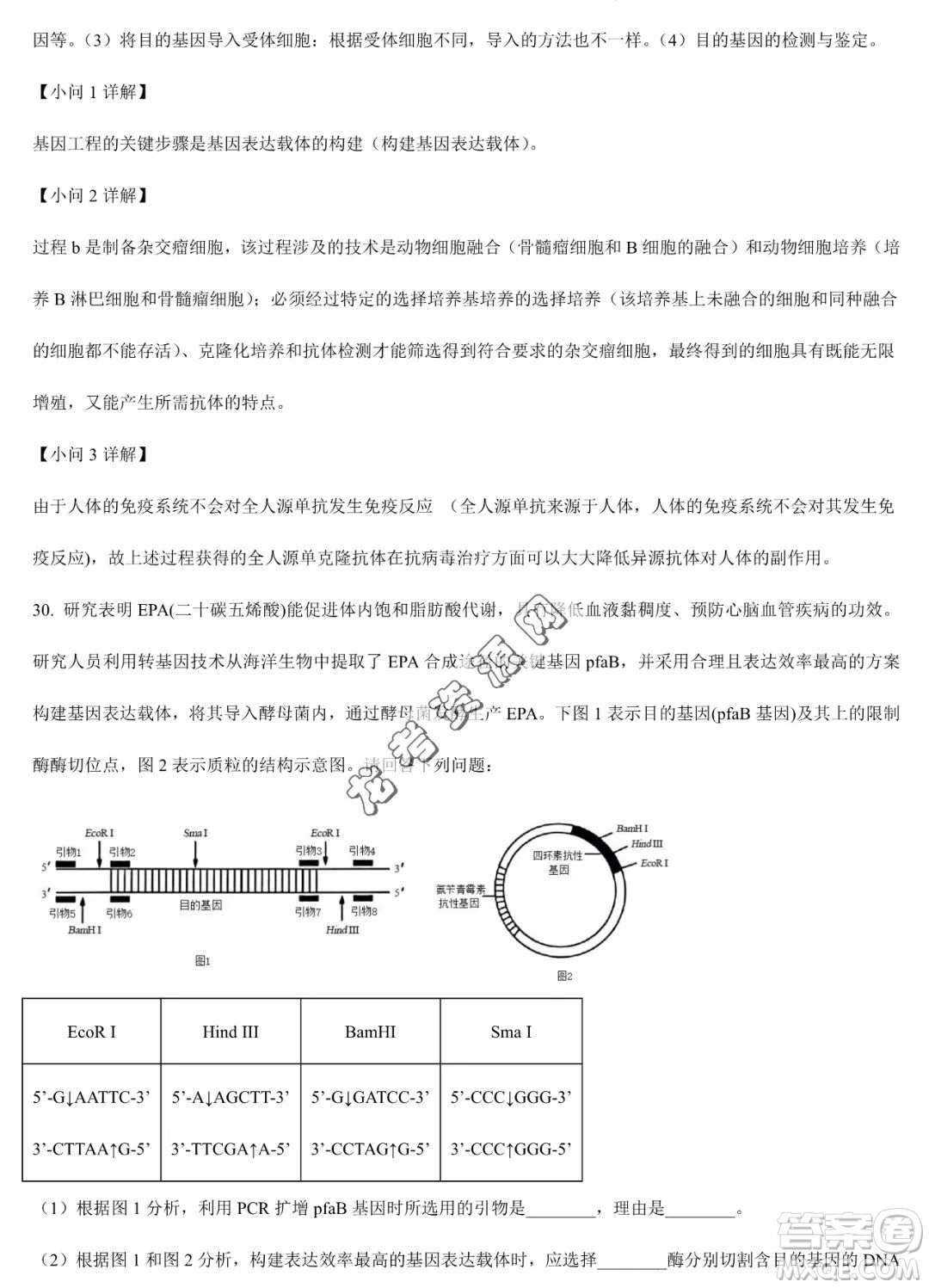 大慶實(shí)驗(yàn)中學(xué)2022-2023學(xué)年高二下學(xué)期期末考試生物試題答案