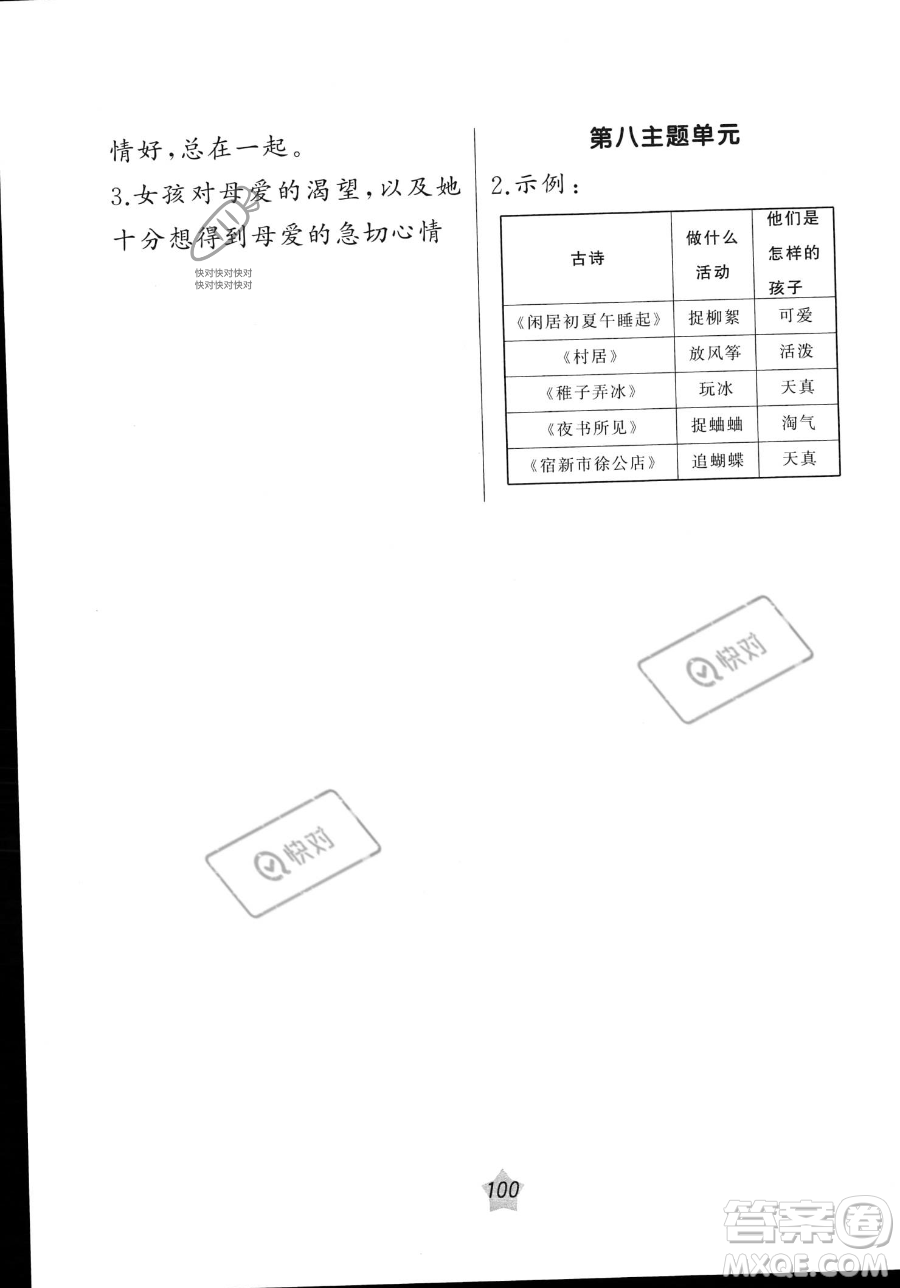 遼寧師范大學(xué)出版社2023年暑假樂(lè)園語(yǔ)文閱讀三年級(jí)語(yǔ)文通用版答案