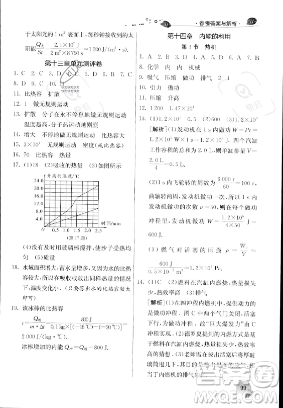 江蘇人民出版社2023年實驗班提優(yōu)訓(xùn)練暑假銜接八升九年級物理人教版答案