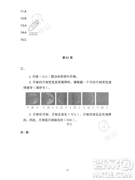 教育科學(xué)出版社2023年暑假作業(yè)三年級科學(xué)教科版答案