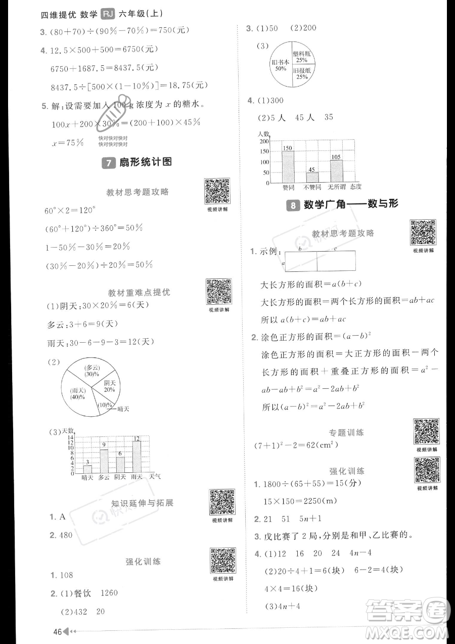 江西教育出版社2023陽光同學(xué)課時(shí)優(yōu)化作業(yè)六年級(jí)上冊(cè)數(shù)學(xué)人教版答案