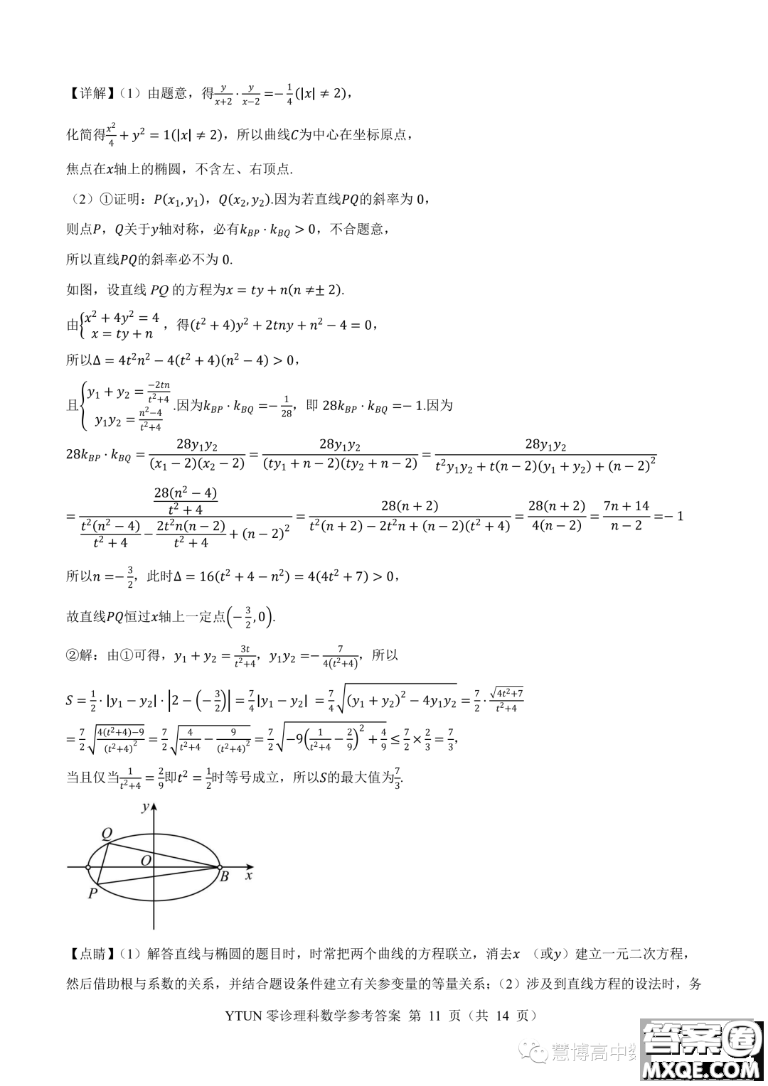 綿陽高中2024屆高三突擊班第零次診斷性考試理科數(shù)學試題答案