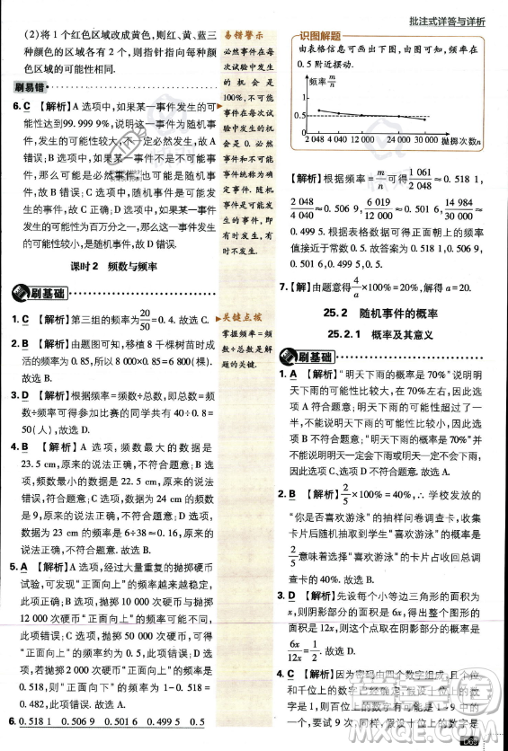 開明出版社2024屆初中必刷題九年級上冊數(shù)學華師版答案