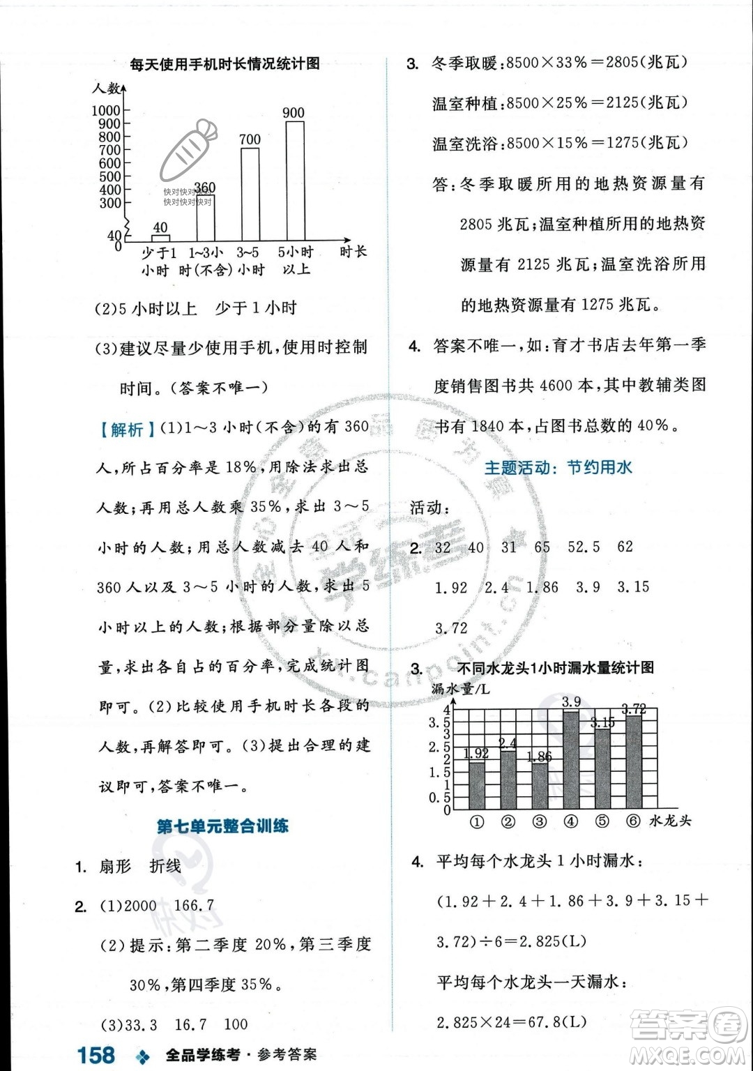 開(kāi)明出版社2023年秋季全品學(xué)練考六年級(jí)上冊(cè)數(shù)學(xué)人教版答案