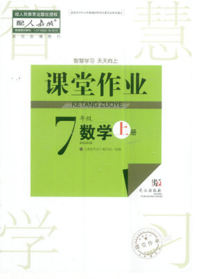 武漢出版社2023年秋智慧學(xué)習(xí)天天向上課堂作業(yè)七年級(jí)數(shù)學(xué)上冊人教版參考答案